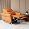 Orchard One Seater Motorized Leather Recliner in Savana Tan Brown Colour