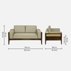 Boston 2 Seater Sofa In Beige Colour