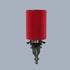 Devansh Metal Electric Wall Light in Antique Gold Colour with Red Shade Count of 1 Light