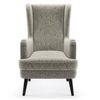 Genoa Wing Chair in  Monochrome Paisley Colour