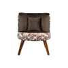 Easy Lounge Chair with Cushion in Brown Color