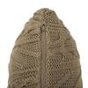 Kennedy Kelp Brown Cotton Knitted Decorative Cushion Cover 12 x 20 Inches