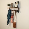 Florian Wooden Wall Shelf Organiser With Key Holders