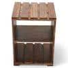 Arista Sheesham Wood Bedside Table in Teak Finish