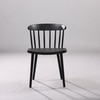 Kepler Brooks Aura Cafeteria Dining Chair in Black Colour