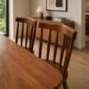 Elegant Solid Wood 4 Seater Dining Table Set with Chairs