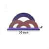 Multishade Colour Solid Wood Handcarved Kamala Floating Wall Shelf with distres finish by DisooFashions
