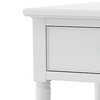 Dona Mango Wood Side and End Table (White Finish)