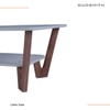 Amy Coffee Table in Frosty White Finish