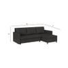 Wego 3 LHS Sofa cum Bed with Storage in Dark Brown Colour