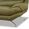 Clarkson 1 Seater Leatherette Sole in Olive Green Colour