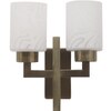 Eliante Modern Wall Lights Mild Steel & Glass Material Antique & White Finish