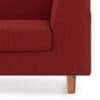 Rubik Premium 3 Seater Fabric Sofa in Salsa Red Colour
