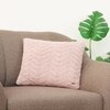 Rosa Pale Pink Cotton Cushion Cover 16X16  Inches
