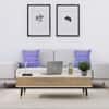 Hexa Engineered Wood Coffee Table With Metal Legs In Frosty White