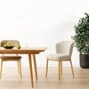 Letty Fabric Dining Chair in Beige Colour