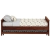 Monarch Solid Wood Solid Trundle Bed in Teak Finish