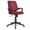 Diicea Mid Back Ergonomic Chair in Red Colour