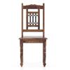 Bunai Solid Wood Dining Chair Set Of 2 In Teak Finish