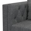 Windsor Premium 2 Seater Fabric Sofa in Smoke Grey Colour
