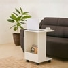 MoveCraft Wood Side Table in Off White Colour