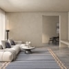 Jaipur Rugs Soft Geometric Wool Polyester Dhurrie Rug White 5x8 ft