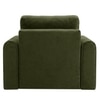 Baruna 1 Seater Velvet Pull Out Sofa Cum Bed with Storage In Green Color