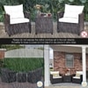 Carry Bird Wicker Patio Furniture Outdoor Balcony Chairs In Cream Colour