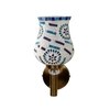 Devansh Metal Electric Wall Light in Gold Colour with Multi Shade Count of 1 Light