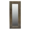 Gover Mango Wood Inlay Brass Tall Wall Mirror