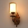 Eliante Modern Wall Lights Mild Steel & Glass Material Antique Gold & Champaign Finish