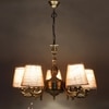 Devansh Dual Steel Metal  Wallmounted Lamp With Cotton Off-White Shade