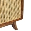 Rockport Sheesham Wood Mid Sideboard With Rattan Work