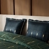 Stoa Paris Satin Comforter Set for King Size Bed 300TC Premium Bedding Aqua Carnival