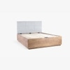 Toshi Solid Wood King Hydraulic Bed in Grey Colour