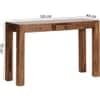 Brindley Sheeham Wood Console Table in Provincial Teak Finish With 1 Drawer