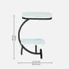 Lyft Metal Side Table in Black Colour