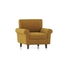 Oxford 1 Seater Fabric Sofa In Ochre Colour