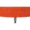 June Orange jute & solid wood table lamp