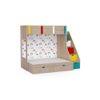Pattern Dreams Bunk Bed with Storage in Oak Colour BKBB019