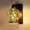 Devansh Solid Wood Electric Wall Light in Brown Colour with Multi Shade Count of 1 Light