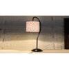 Multi cotton Curvy table lamp with Iron Base (SP15)