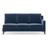 Abbey Sectional Sofa (Colour : Lapis Blue, Cushion : Soft, Seater : Left Aligned 3 Seater + Left Aligned Chaise)