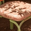 Dastoori Stainless Steel Outdoor Dining Chair in Beige Colour
