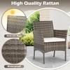 Carry Bird Wicker Patio Furniture Accessorie 4 Seater Sets In Grey And Beige Colour