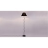 Nyree Black Fabric Floor Lamp with Black Iron Base