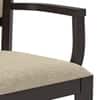 Aurelio Study Chair Without Headrest in Macadamia Brown Hopsack Weave Colour