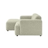 Sophisticated Wood Right Aligned 2-Seater With Upholstery Non Storage Sofa In White Colour