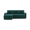 Apollo Compact Sofa (Colour : Malibu, Cushion : Hard, Back Type : Regular, Seating Capacity : Left Aligned 2 Seater + Left Aligned Chaise)