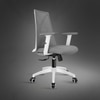 Kepler Brooks Crest MB Office Desk Chair in White Grey Colour